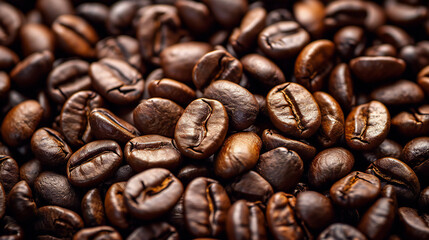 Fototapeta premium coffee beans close up