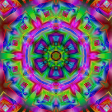 psychedelic background.bright colorful patterns. background screensaver..Magic graphics. Abstract kaleidoscope pattern.