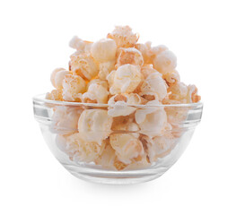 popcorn isolated on white background.