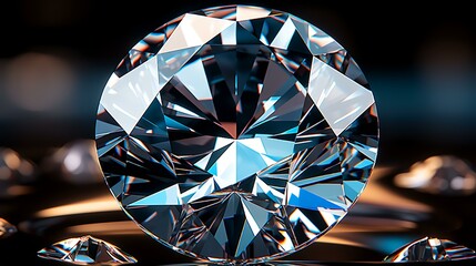 A Close-Up of a Diamond Over a White Background