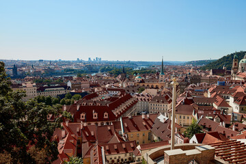 Fototapeta na wymiar View of Prague city, capital of Czech Republic, Europe.