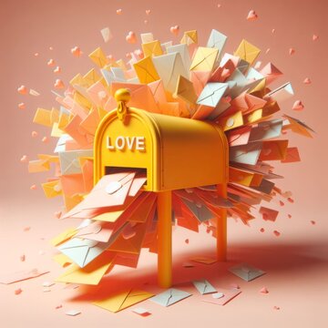 mailbox with love letters