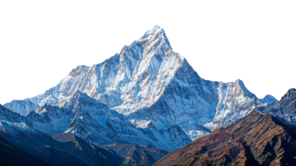 A snowy mountain peak