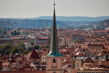 View of Prague city, capital of Czech Republic, Europe.
