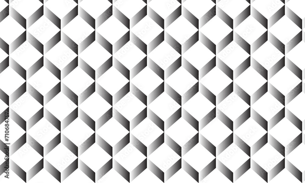 Poster abstract seamless geometric black white gradient wave line pattern.