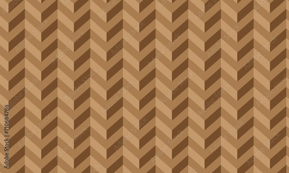 Aufkleber abstract seamless geometric brown wave line pattern.