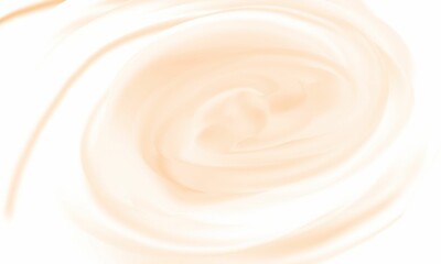 cream isolated on white