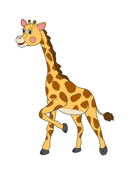 Giraffe, hand drawn vector illustration. For kids or babys shirt design, fashion print design, fashion graphic, t-shirt, kids wear.