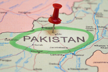 map with a pin in Pakistan, destination, places to visit this year