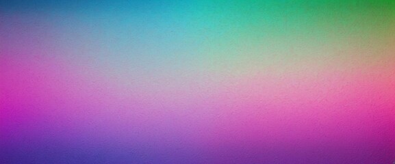 Fototapeta premium Grain Textured Background in Green Pink Blue Purple Gradient Colors, Background Design for Poster and Banner, Card Background