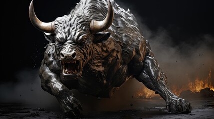 Fototapeta na wymiar head of a bull