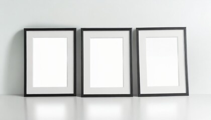 photo frame picture frames set with shadow on background