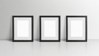 photo frame picture frames set with shadow on background