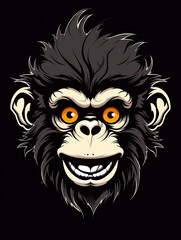 Obraz premium clean graphic design of a cute animal for a T-shirt, no background created with Generative Ai