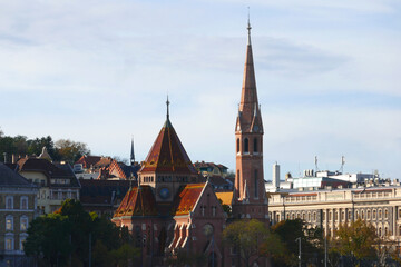 Naklejka premium Reformierte Kirche am Szilágyi Dezső-Platz in Budapest