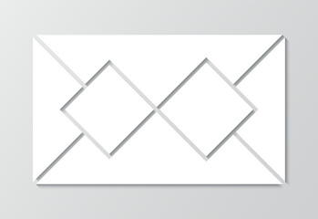 Moodboard collage background. Photo triangles frame. Business presentation mockup with triangles. Scrapbook mosaic grid. Album brandboard template. Mood board layout. Vector illustration