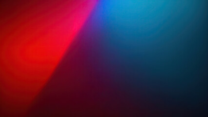 Obraz premium Red Teal blue grainy color gradient glowing noise texture background