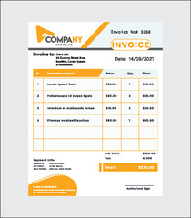 invoice template modern for professionals