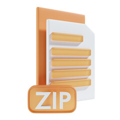 Obraz premium zip file icon