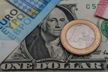 Porträt auf der 1 US Dollar Banknote