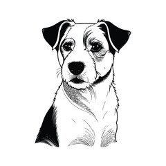 Russell Terrier dog vector EPS