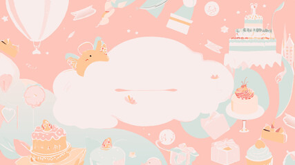 Fototapeta premium abstract background. Pastel colours with winter colours. Text and lettering.