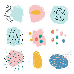 free vector set free hand doodle shape
