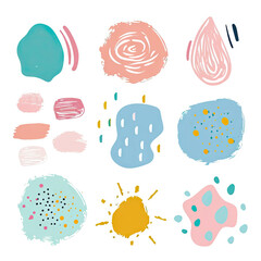 free vector set free hand doodle shape