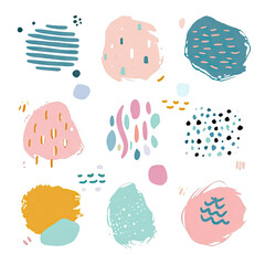 free vector set free hand doodle shape