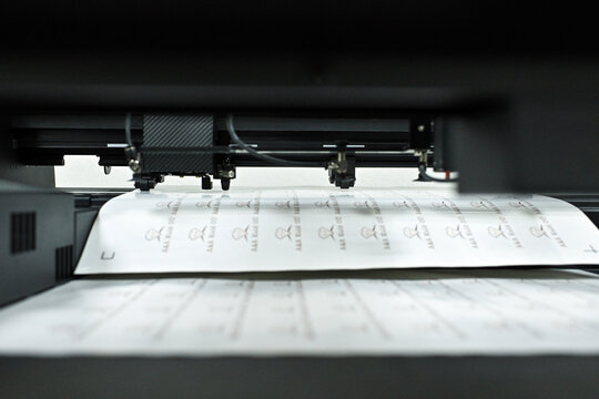 plotter cutting stickers typography polygraphy machine black labels contour cutting	
