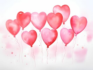 Fototapeta premium heart shapes balloon