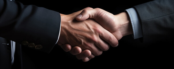 Businessman handshake concept. teamwork and success agreement