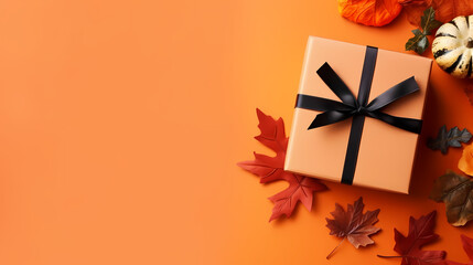 Gift box background with copy space for Christmas gifts, holiday or birthday
