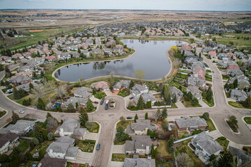 Briarwood Neighborhood Aerial View in Saskatoon