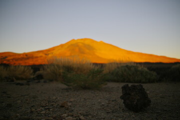 sunset in the mountains