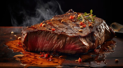 Steak rustic restaurant