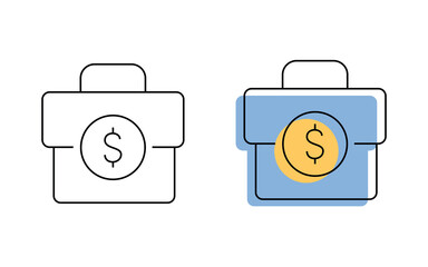 Obraz premium coin. a bag of money. bank. a win. A lot of money. money. credit. loan. A millionaire. a bag of money. interest on money. vector. doodle. on a white background.