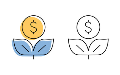 coin. a bag of money. bank. a win. A lot of money. money. credit. loan. A millionaire. a bag of money. interest on money. vector. doodle. on a white background.