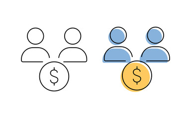 coin. a bag of money. bank. a win. A lot of money. money. credit. loan. A millionaire. a bag of money. interest on money. vector. doodle. on a white background.