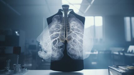 lung cancer dissease of human  - obrazy, fototapety, plakaty