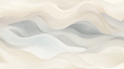  a beige and white abstract background with wavy lines and a black and white bird flying over the top of the image.