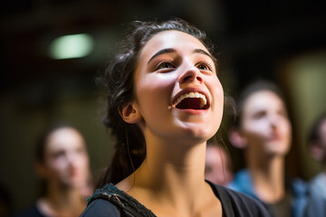 Musical theater workshop catering to teenagers - providing lessons in singing - acting - and stage presence to foster skills for their theatrical ambitions and performances.