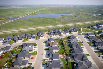 Evergreen Neighborhood Aerial View in Saskatoon