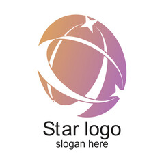 Star logo design simple concept Premium Vector