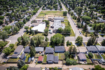 Haultain Neighborhood Aerial View in Saskatoon