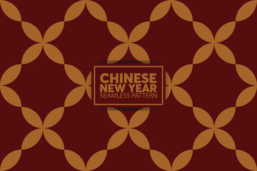 Chinese New Year 2024 modern art design in red and gold color for cover, card, poster, banner.