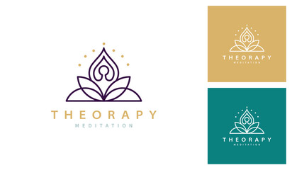 Yoga Meditation Logo Design Inspiration