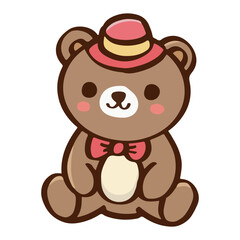 Cute bear of Valentine's day and love anniversary.
