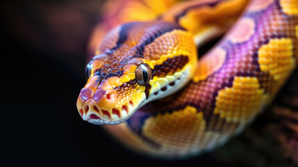 Fototapeta premium Ball Python Close-up