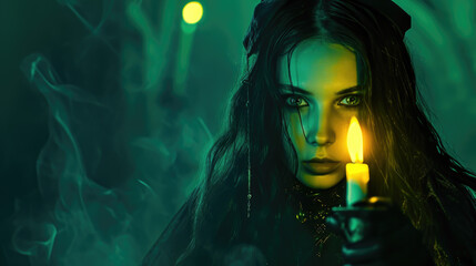 Enchantress Holding a Glowing Orb